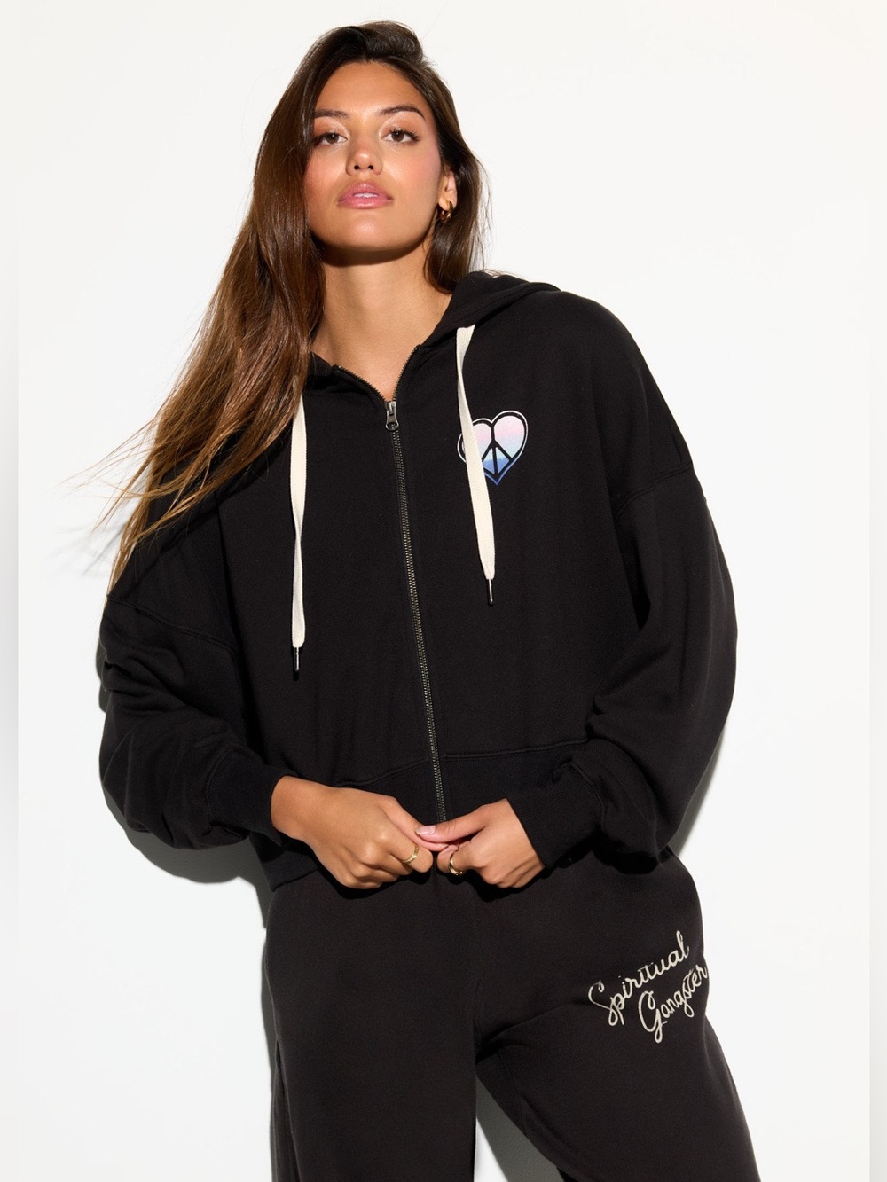 Spiritual Gangster NWT Peace Love Jules Hoodie SZ XS Oversized